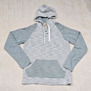 Free Planet Men's Two Toned Green Large Hoodie Comfort Casual